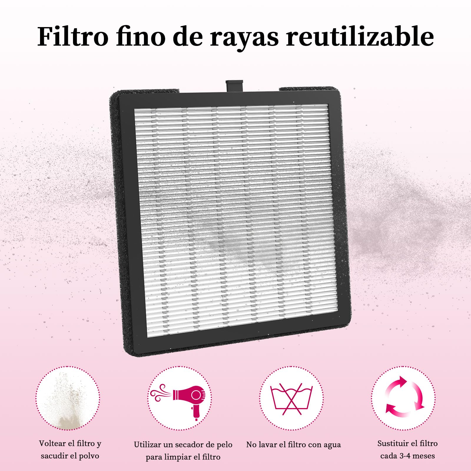 AISEELY 80W Aspirador Polvo de Uñas, Aspirador de Uñas de Manicura Profesional con 1 Filtro Reutilizables, Aspirador de Mesa Potente de Velocidad Ajustable para Manicura en El Salón O en El Hogar