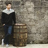 Vista 3 de Guinness Heritage Charcoal and Black Rugby Jersey Camisetas de rugby de manga larga para hombres Mens Irlanda Polo Jerseys