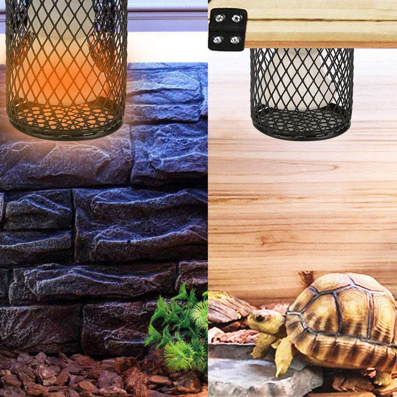 MetalNuts Reptile Heat Lamp - 100W Ceramic Holder for Tortoise Lizard, Snake With Safe Infrared Heater - Perfect for Terrariums - Image 4