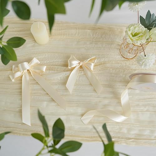 Vista 477 de MEEDEE Orange Satin Ribbon - 1.5 inch Double Faced Satin Ribbon, 50 Yards - Neon Tangerine - For Christmas, Thanksgiving, Halloween, Weddings