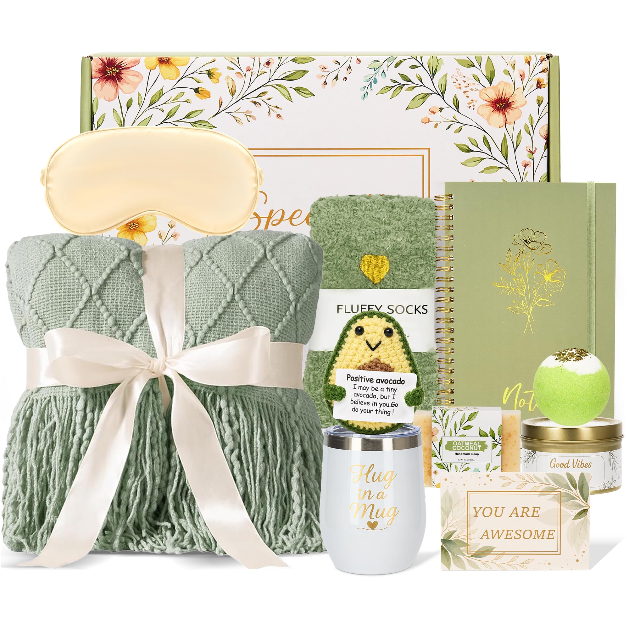 Self Care Gift Baskets for Women, Get Well Soon Spa Gifts for Women After Surgery, Thinking of You Sympathy Care Package, Birthday Gifts for Women, Relaxing Gift Box for Mom Friend Sister Teacher-image-30