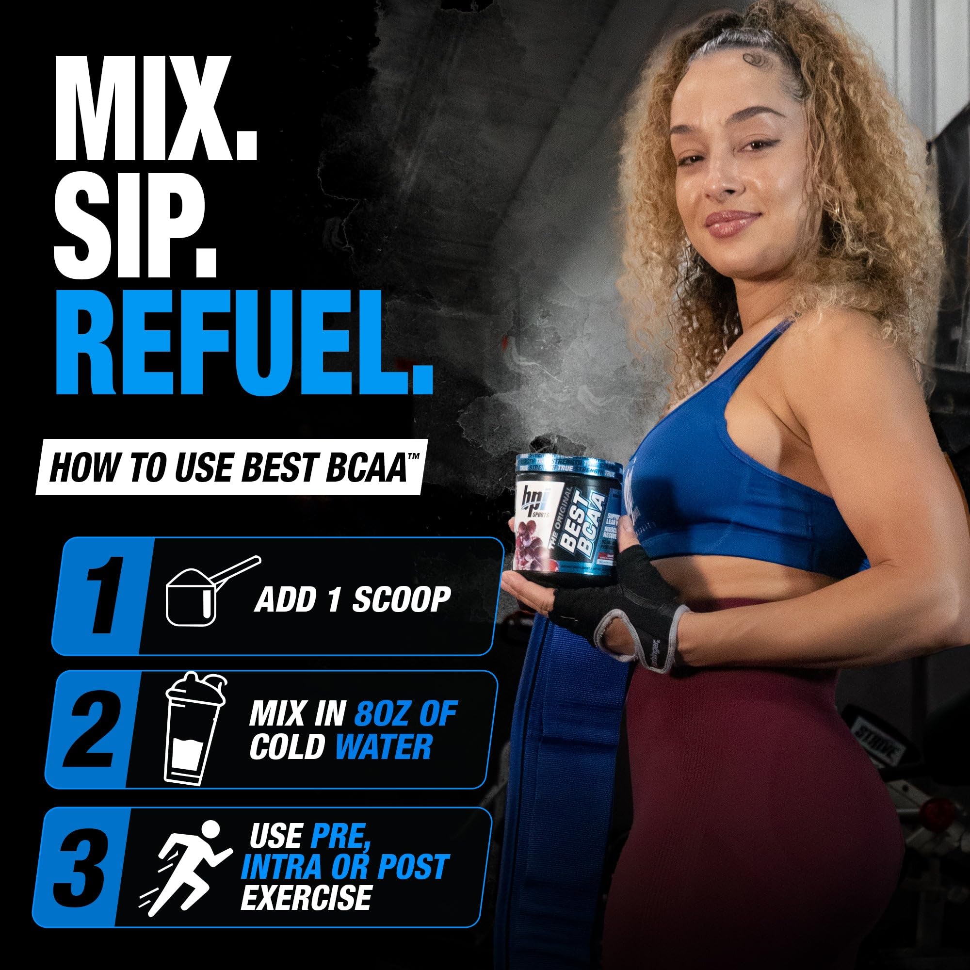 BPI Sports Best BCAA Powder – Muscle Recovery Support, Grape, 30 Servings — Amazon image 4