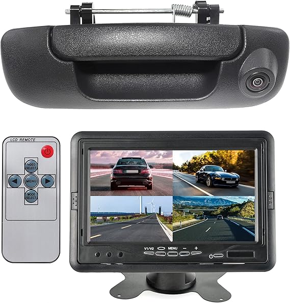 EWAY Tailgate Handle Backup Camera 7 Inch TFT LCD Monitor