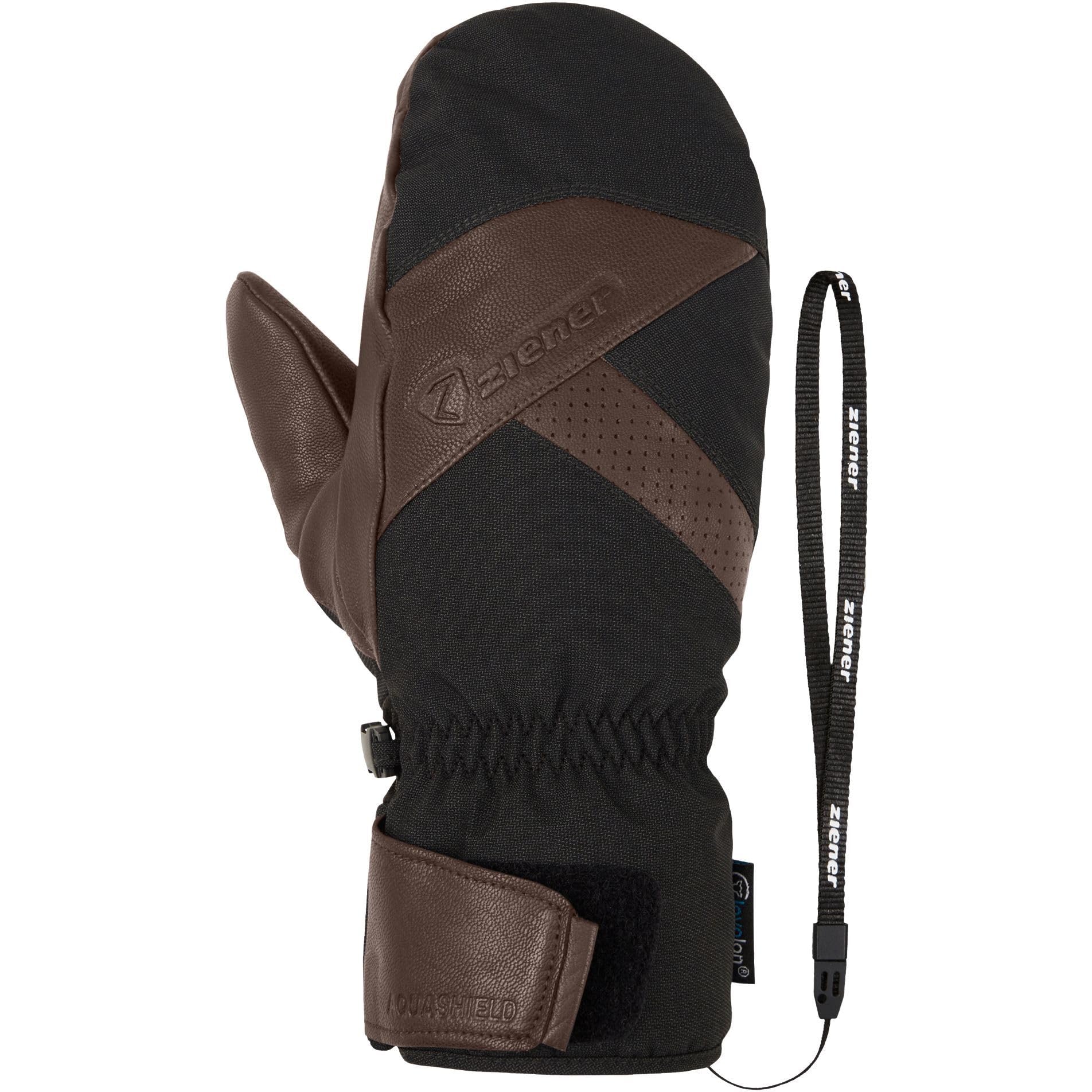 Ziener Alpine Men's Ski Gloves GETTERO AS Brown - 9