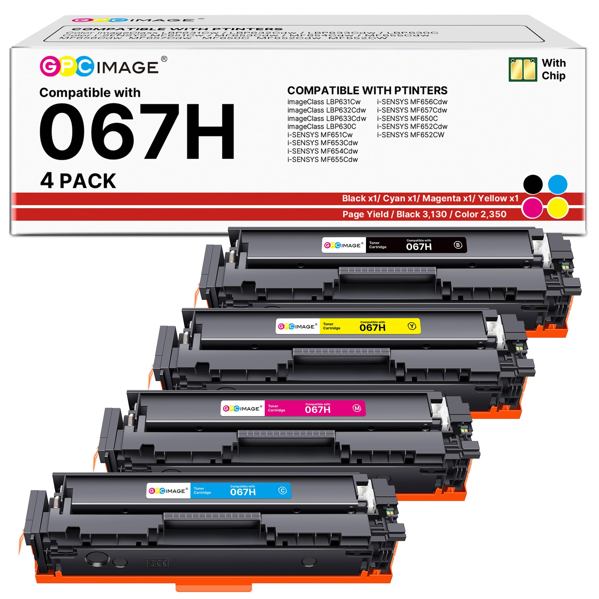 GPC IMAGE 142A mit Chip Tonerkartusche Kompatibel mit HP 142A W1420A 142X W1420X für HP LaserJet MFP M140w Toner LaserJet M110w M110 M140 M139w M139 (1er-Pack Schwarz)