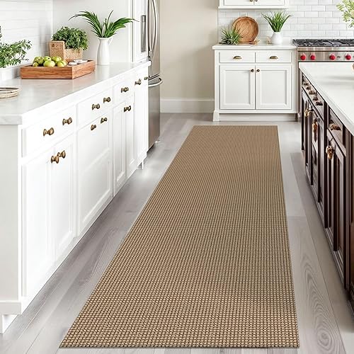 Miniatura 306 de IOHOUZE Alfombra lavable de 4 x 6 pies con parte trasera de goma antideslizante tejida para interiores y exteriores, alfombra para entrada