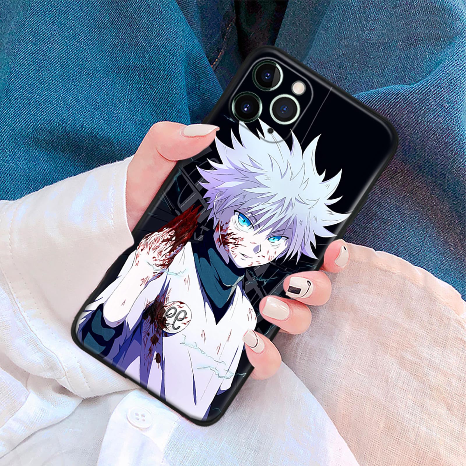 Amazon.com: Anime Phone Case for iPhone 16 Pro Max, Killua Edgy Manga  Pattern, Creative Shockproof Protection, Custom Stylish Soft Silicone Shell  : Cell Phones & Accessories