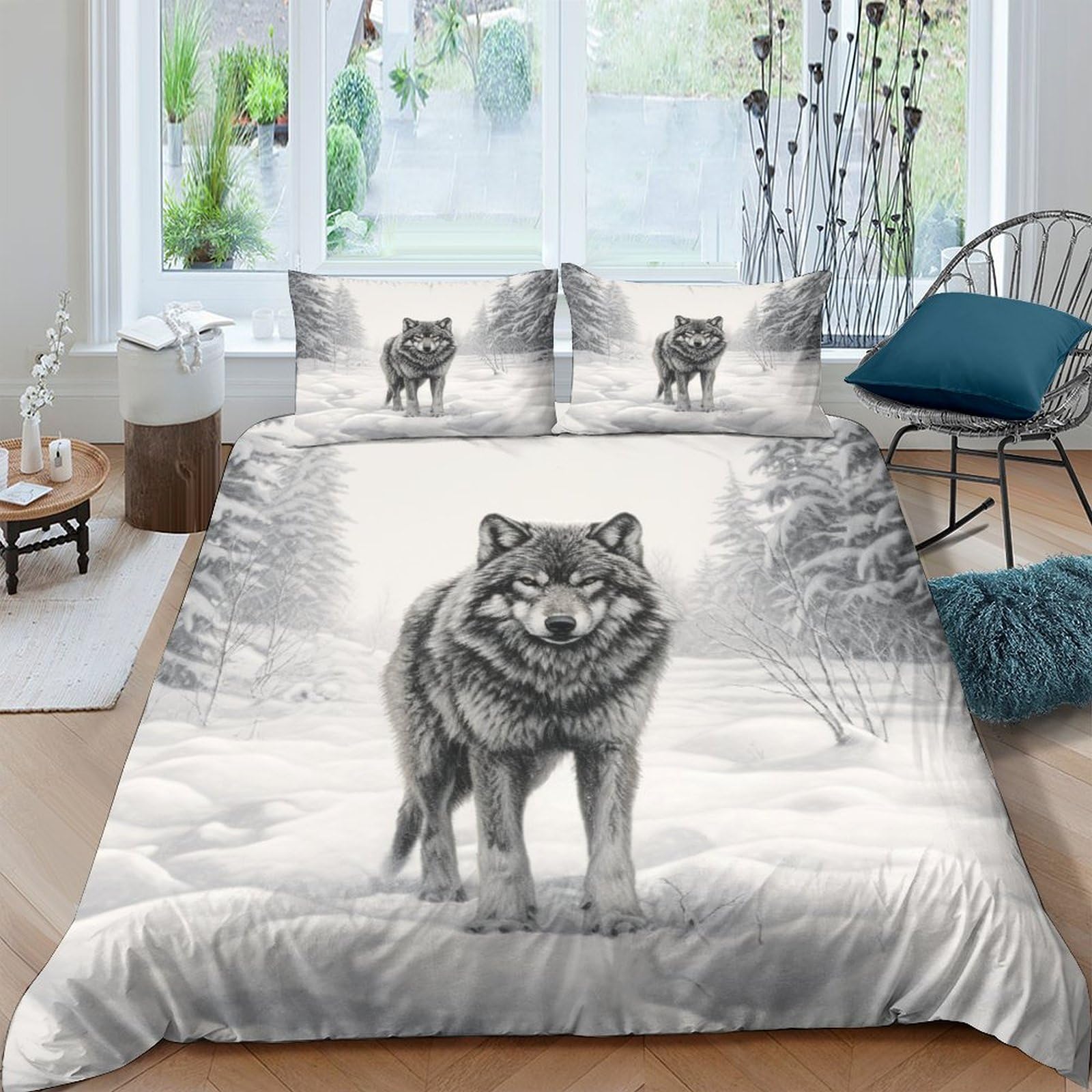 Housse de couette loup des neiges : transformez la chambre de votre adolescent