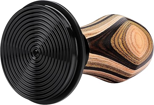 Miniatura 56 de Normcore Tamper para café expreso de 2.098 in – Base chapada en ondulación de titanio – Manipulación con resorte – Muelles de repuesto de 15 libras