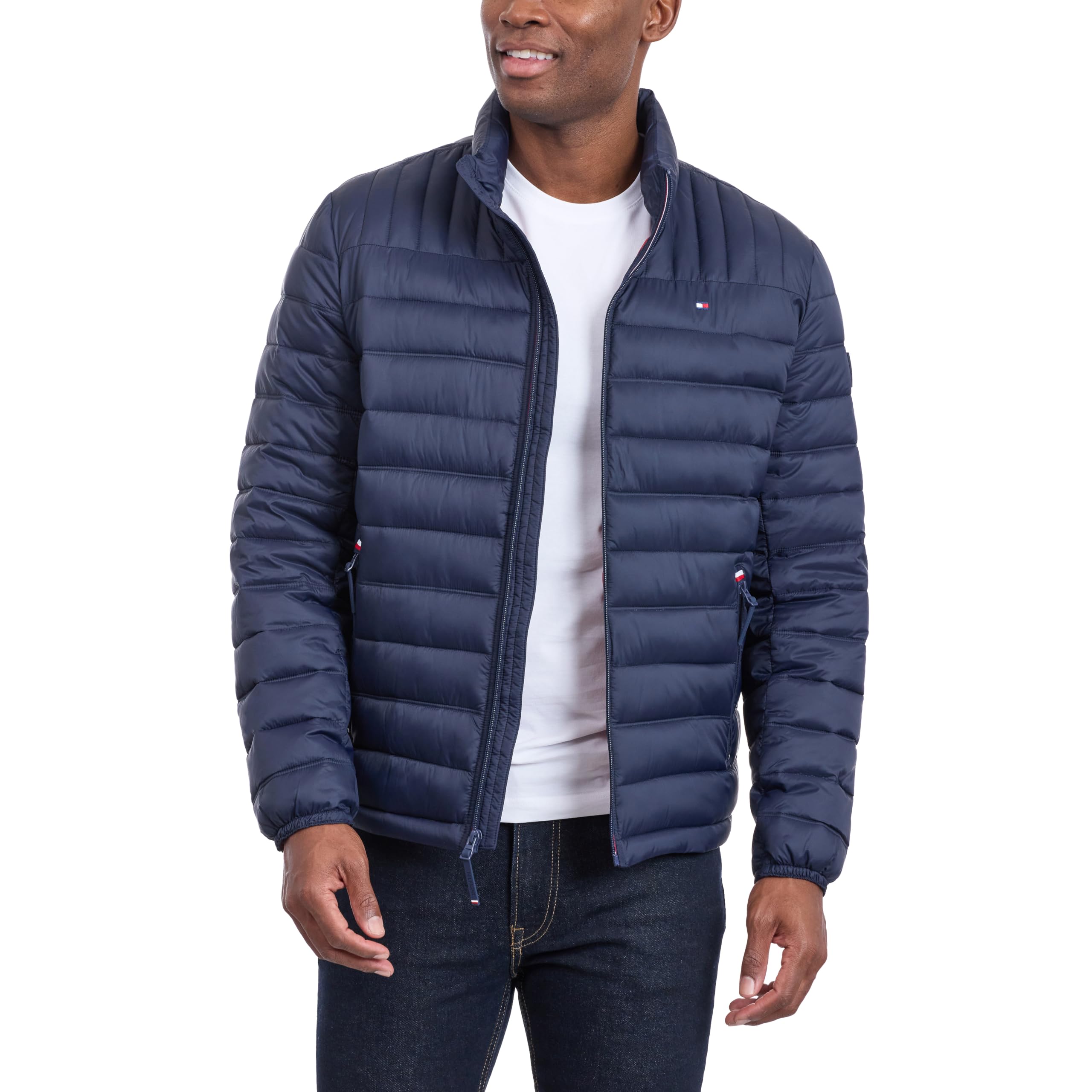 Tommy Hilfiger Adaptive Ultra Loft Lightweight Packable Puffer Jacket (Standard And Big & Tall) Cappotto alternativo in piumino Uomo