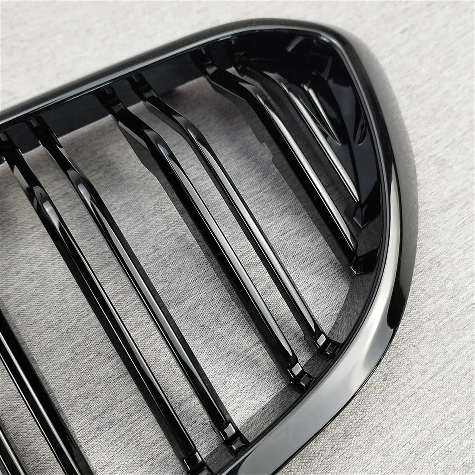 Przedni grill zderzaka pasuje do BMW serii 5 M5 G30 G31 520i 530i 540i ABS 2-Slat błyszczący czarny przedni grill nerkowy osłona chłodnicy