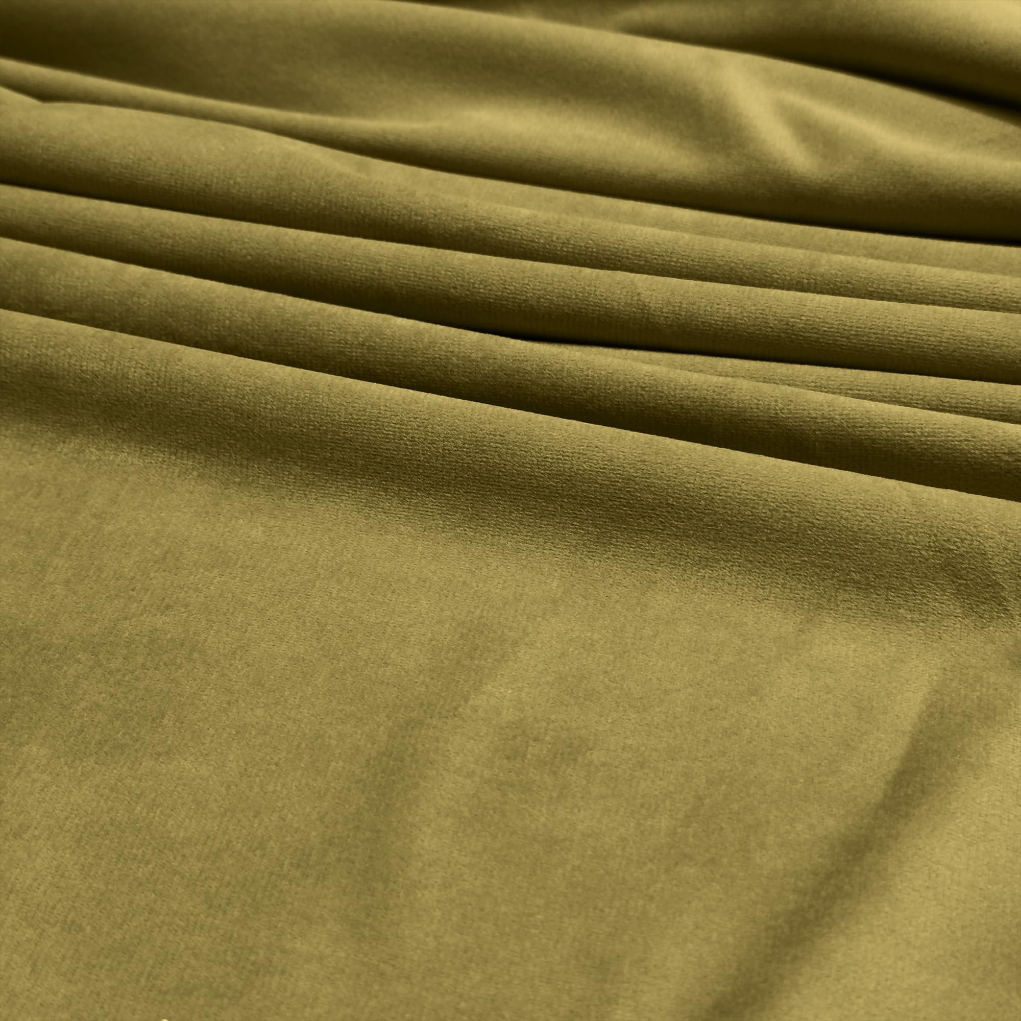 Luxury Velvet Upholstery Fabric – Soft Sheen 100% Polyester, 225 GSM Knitted Backed – Olive – 5 Metre (500cm x 148cm)