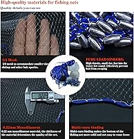 Vista 2 de Drasry Saltwater Fishing Cast Net for Bait 3/8 1/4 or 1/2 with Heavy Sinkers Fish Trap Throw Net. Size 3ft/4ft/5ft/6ft/7ft/8ft/9ft/10ft Radius