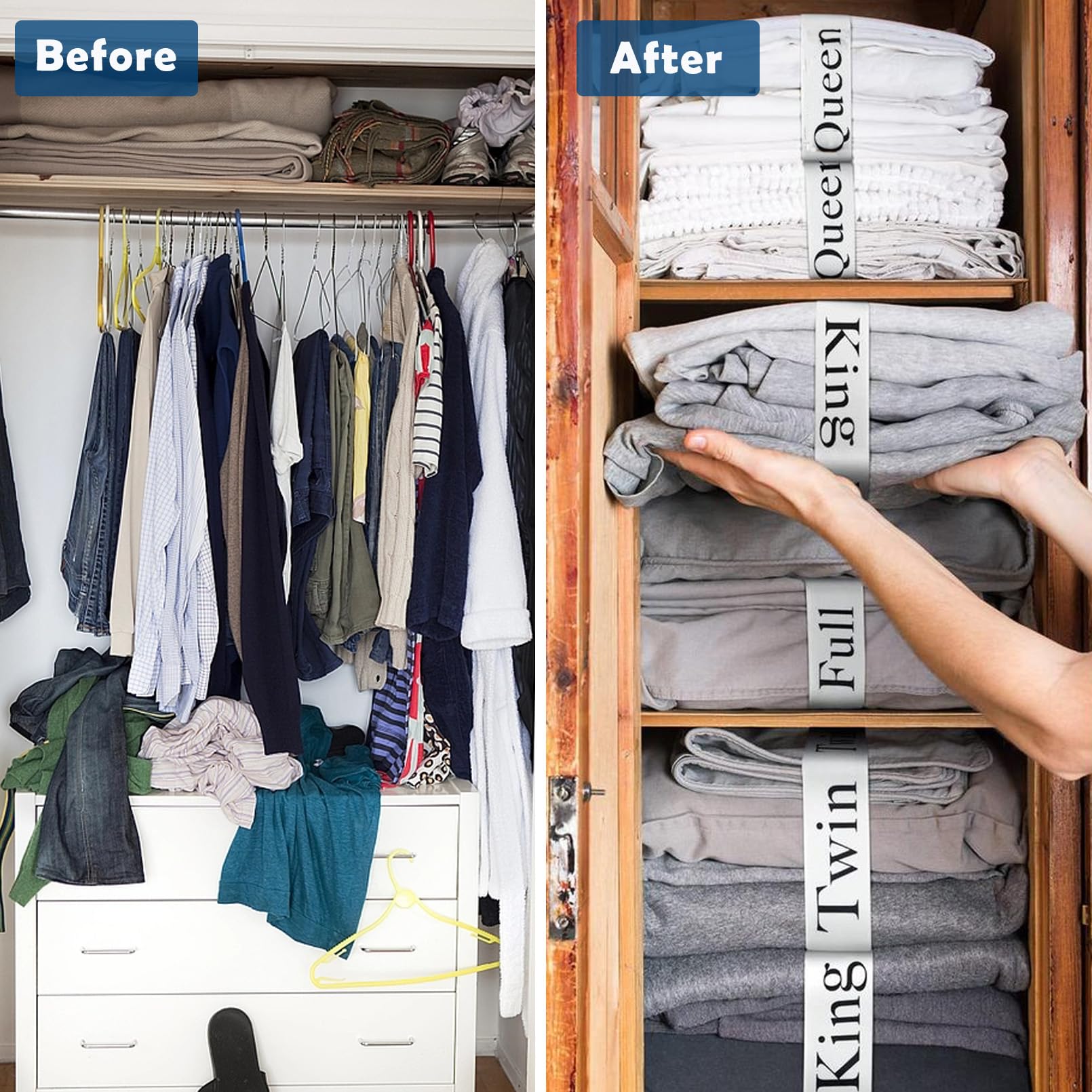 4 pezzi Cinghie per organizer per lenzuoli Fasce per organizer per lenzuola