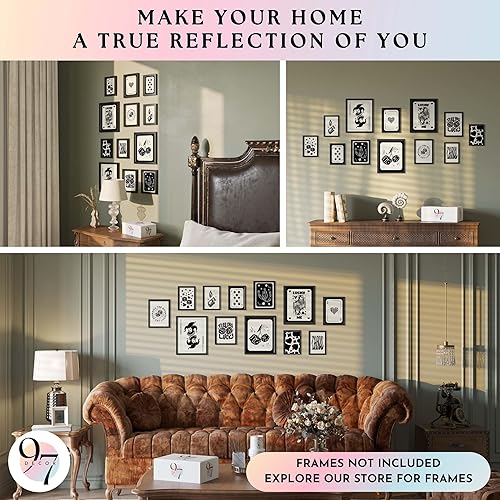 Miniatura 4 de 97 Decor Arte de pared en blanco y negro, póster retro de la suerte, arte de pared de moda en blanco y negro, decoración de sala de póquer,