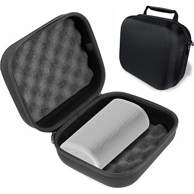 CASEMATIX Carry Case Compatible with Sonos Play Portable Speaker, Charging Dock and Cables – Hard Shell Travel Case with Foam Interior and Accessory Storage (Case Only)