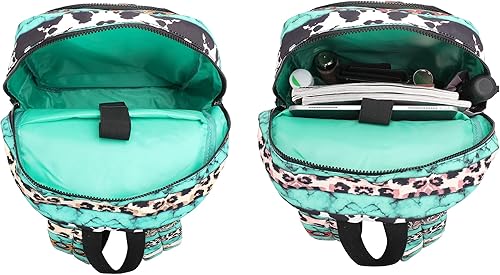 Miniatura 4 de Montana West Western - Mochila para mujer, ligera, informal, para viajes con computadora portátil, *A1-boho Leopard 4, Mochilas Daypack