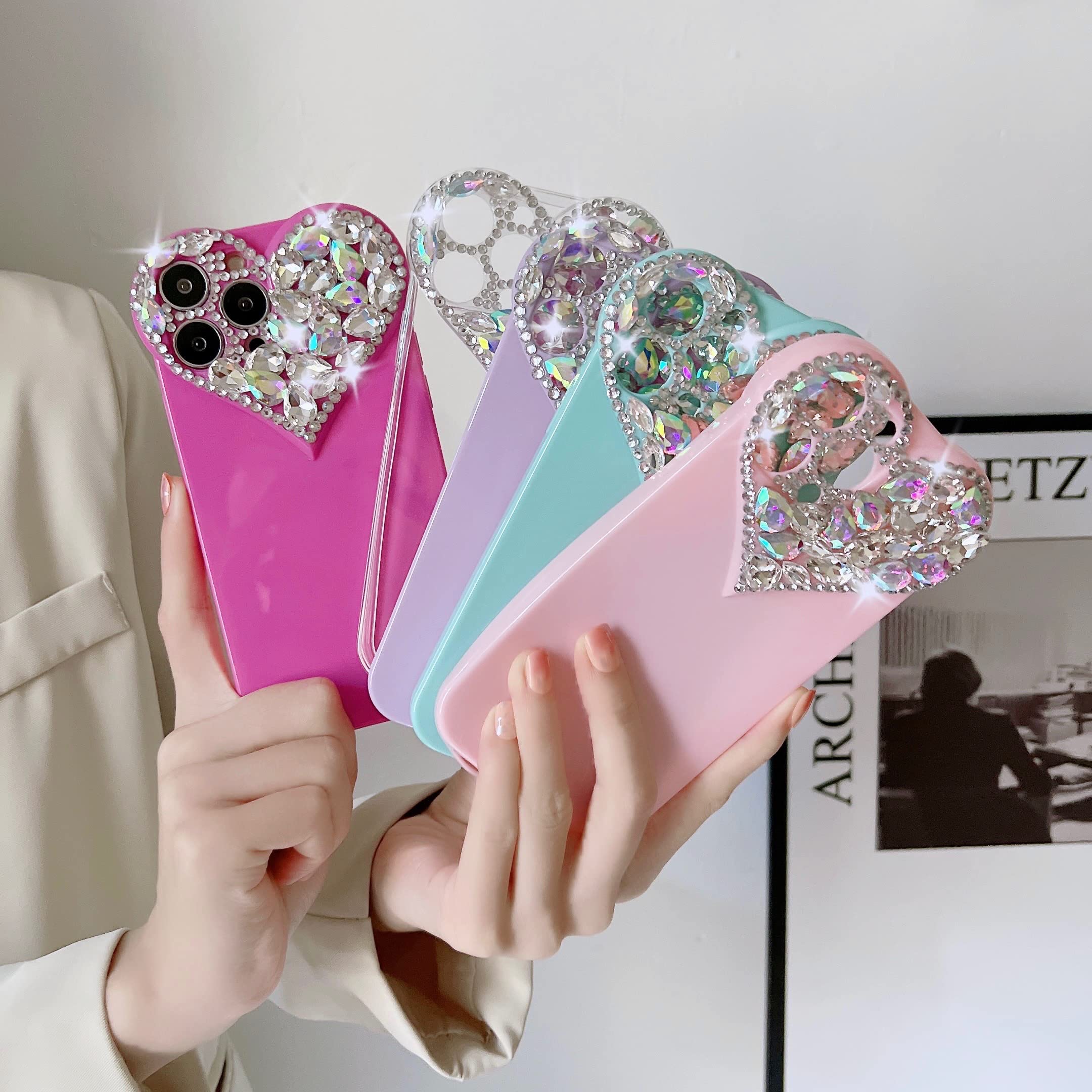 Prism Stone ハート型ケース 付属品8個 Prism Stone ハート型ケース 付属品8個