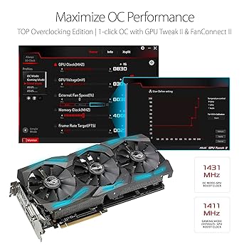 ASUS ROG Strix Radeon RX 580 T8G Gaming Top OC Edition GDDR5