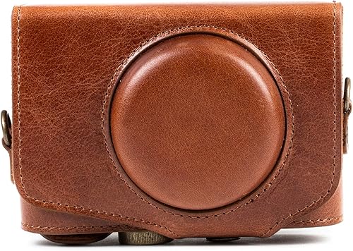 Miniatura 4 de MegaGear MG1177 Canon PowerShot SX740 HS, SX730 HS Ever Ready Funda De Cuero Genuino Con Correa - Marrón Oscuro