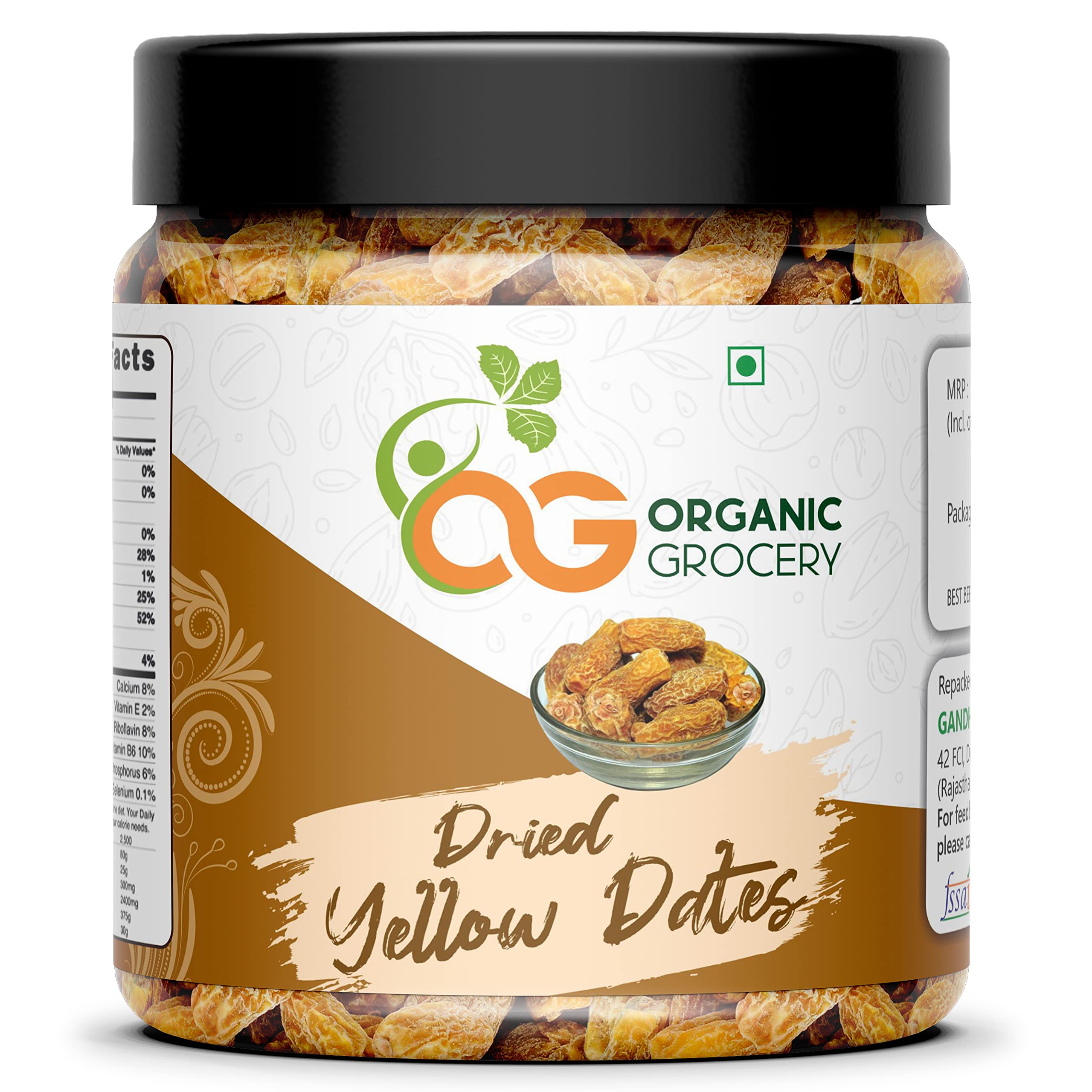 Organic GroceryYellow Dry Dates, Peela Sukha Khajoor - 250 Gms. Pila Chuara, Dry Yellow Dates, Pila Chuara, Kharak, Sukha Khajoor| Jar Pack| (B0BC3XML7V) Amazon Price History, Amazon Price Tracker