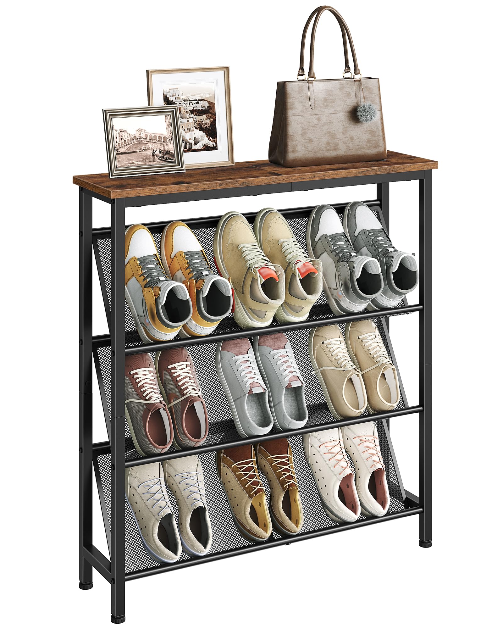 CHOEZON 4-Tier Slanted Shelf TXJ75BF