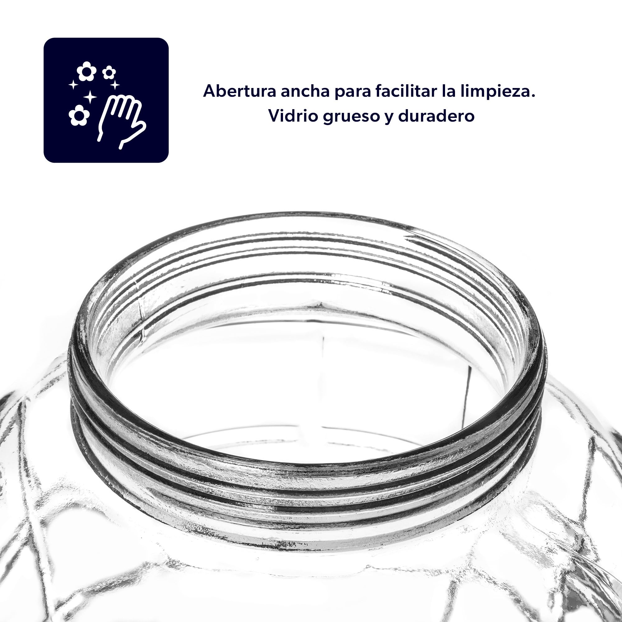 KADAX globo de fermentación de 26 l, cristal con tapa de plástico, vino, vidrio universal, cristal de pepino, tarro de almacenamiento, recipiente