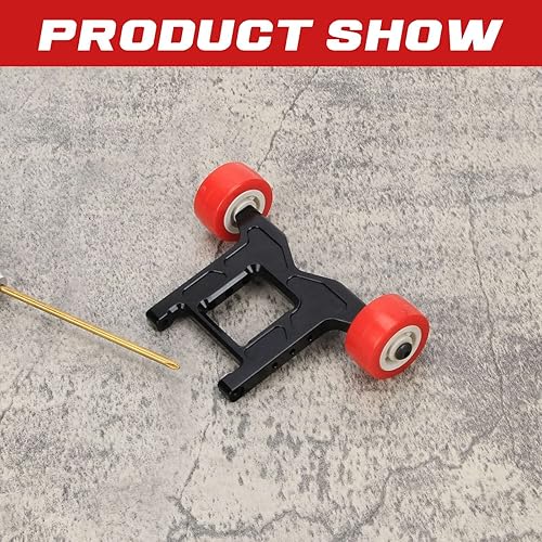 Vista 17 de RCAWD Aluminum Alloy Wheelie Bar Set for Arrma Big Rock Arrma Granite Arrma Typhon Arrma Outcast Arrma Kraton1-10 Arrma 3s 4s Blx&Mega550 (Red)