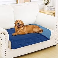 Vista 35 de Smiry Manta impermeable para cama de perro de 30 x 53 pulgadas, suave manta reversible para mascotas, lavable, a prueba de fugas, para sofá