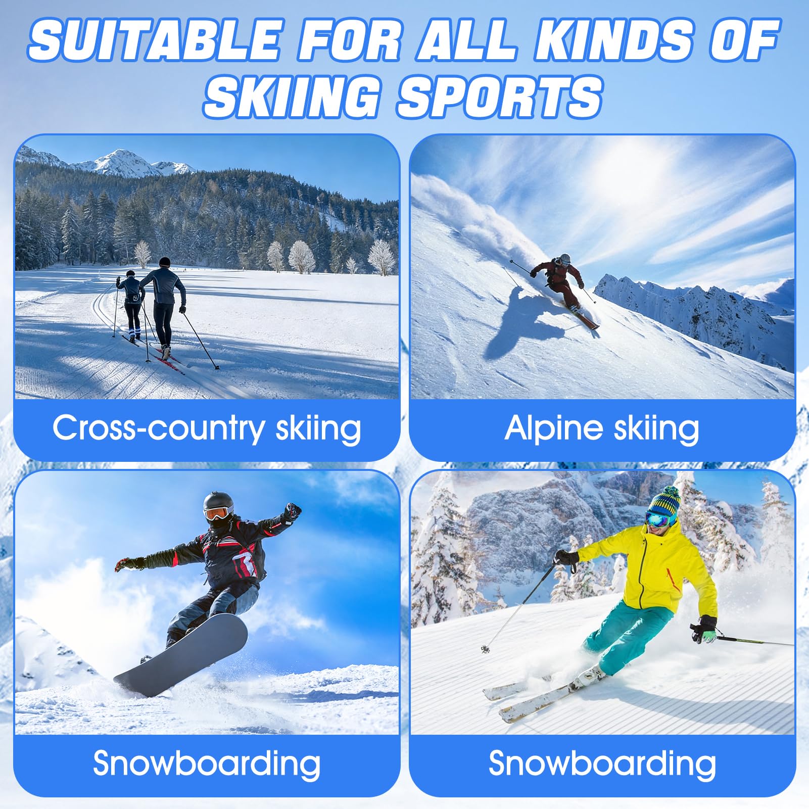 Cera para Esquí y Snowboard 75g, Aplicador de Corcho, Resistente a Bajas Temperaturas