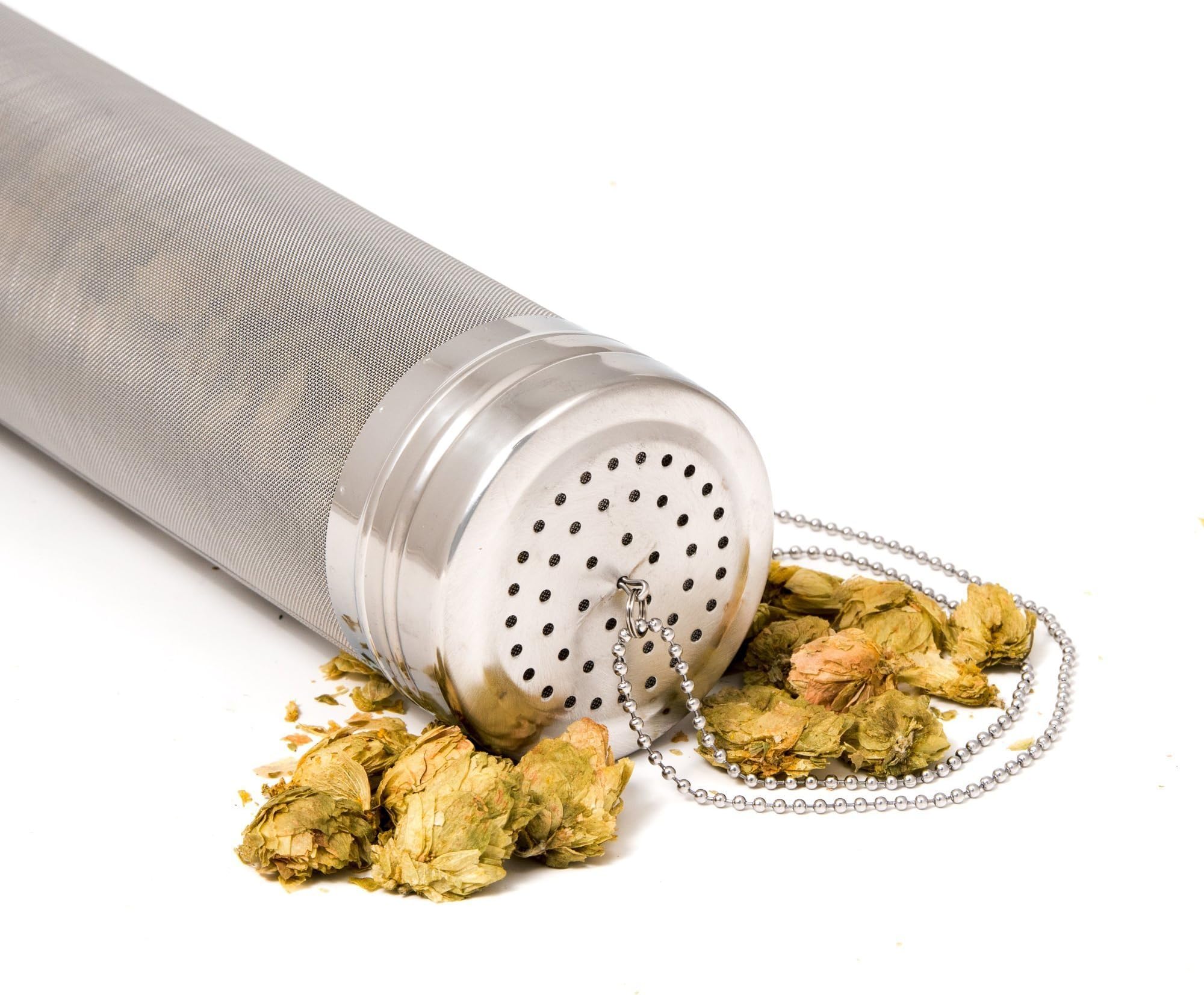 300 Micron Mesh Stainless Steel Dry Hopper Filter Screen - Perfect For Dry Hopping In Cornelius Corny Kegs Or Hopping In Your Boil Pot. The Only Dry Hopper With Mesh Over The Holes In The Lid
