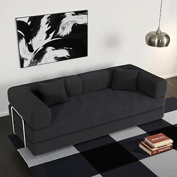 78.8 Inch Modular Sofa Bed, Convertible Sectional Sofa Beds with Removable Backrest and Washable Corduroy Cover, Modular Sleeper Sofa for Living Room Bedroom Guest Room