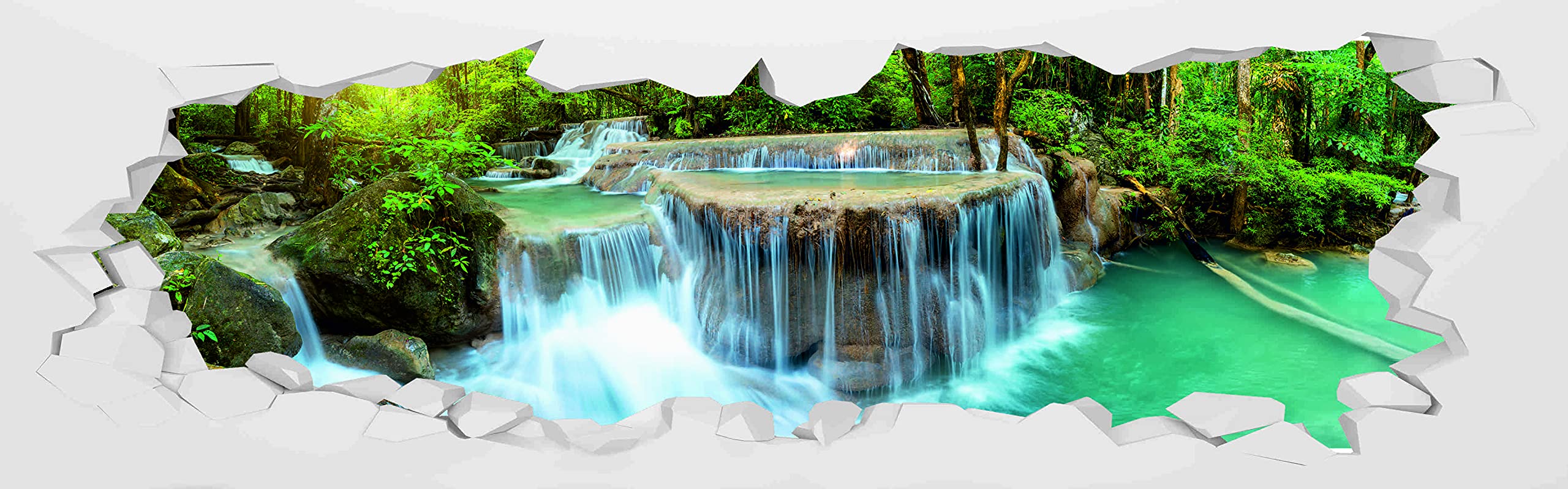 Photo murale vinyle cascade Rota 1000x3200 cm pour grande decoration maison