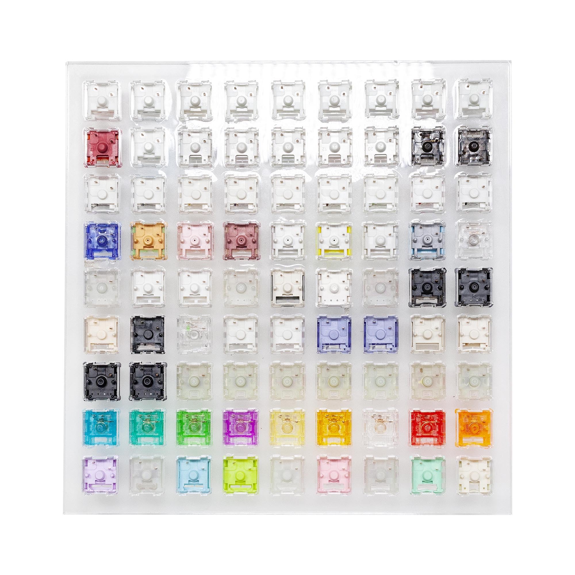 KAILH 81 SWITCH SWITCHES TESTER WITH ACRYLIC BASE BLANK KEYCAPS FOR - View #4
