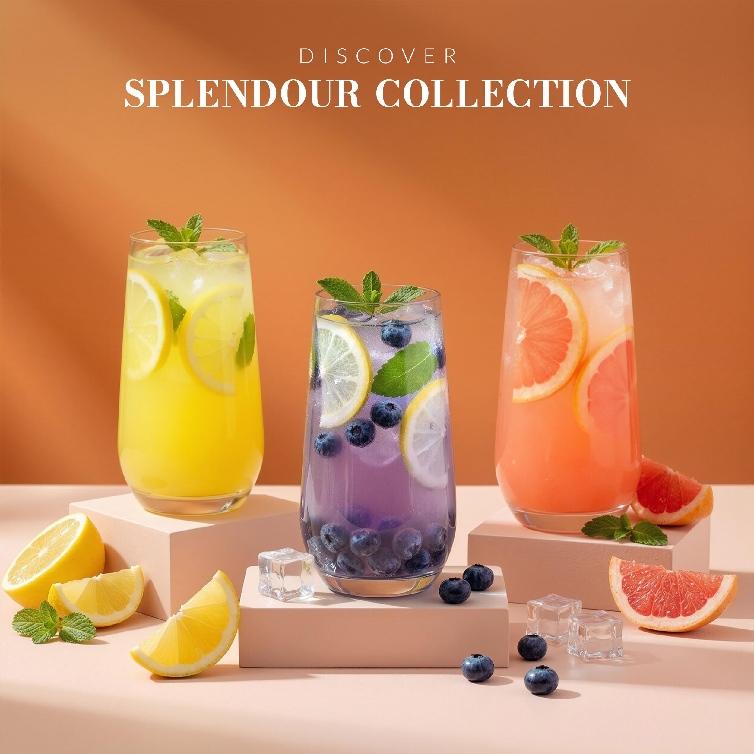 Krosno Water Glasses Set of 6, 16.2 oz, Splendour Collection — Amazon image 11