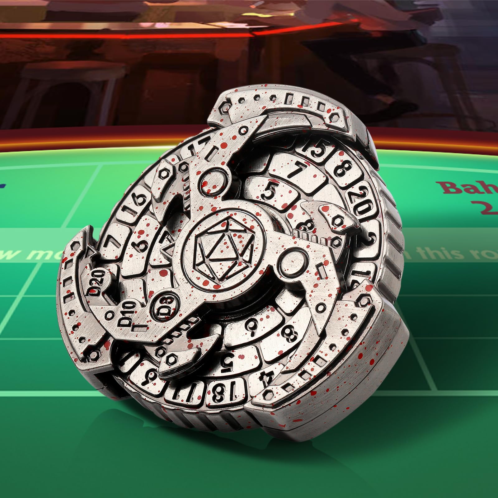 DNDND Dés De Roulette Métal 7-en-1 - D4 D6 D8 D10 D12 - Coffret Cadeau - Pour Donjons & Dragons