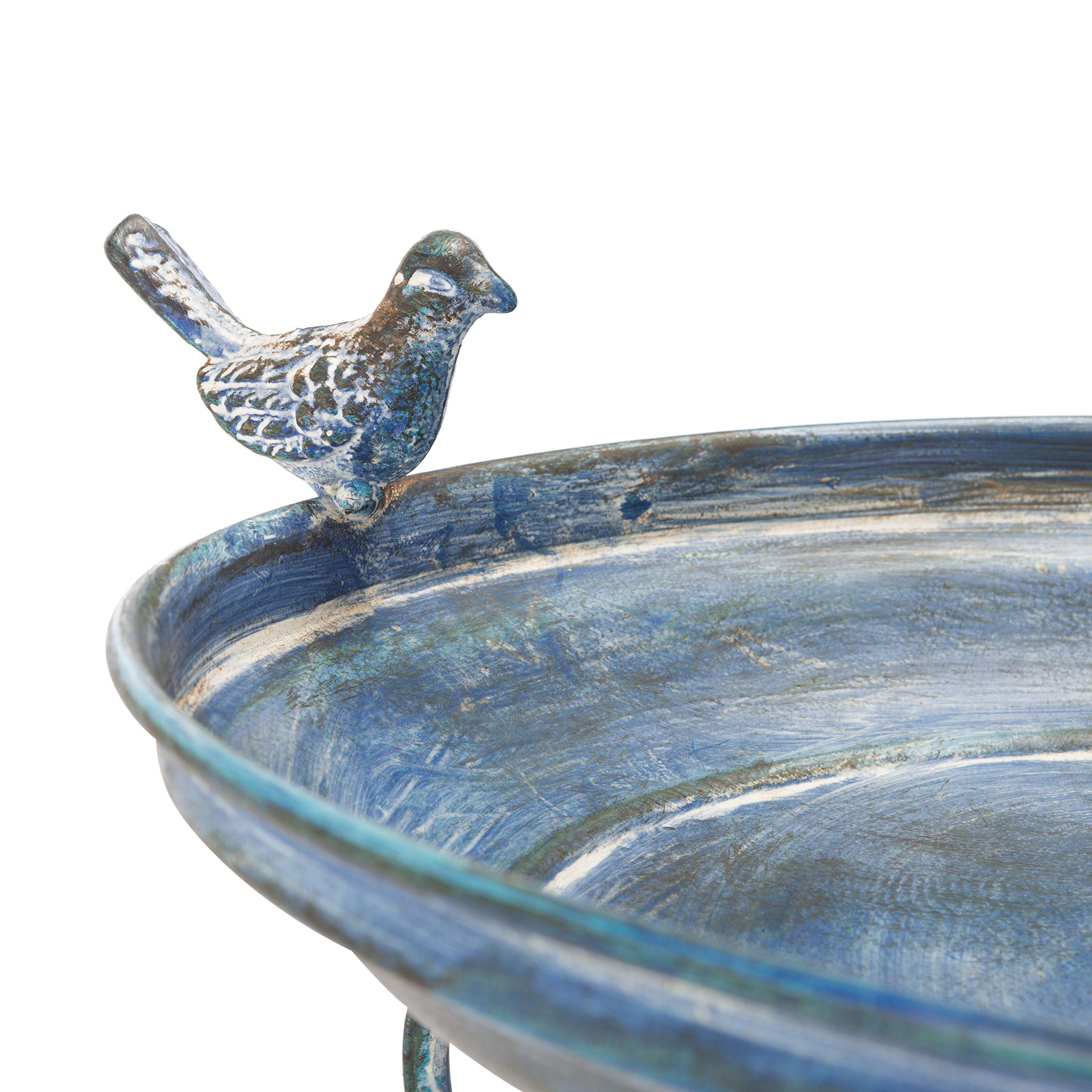 SAFAVIEH Bain d'oiseaux - Élégant, en Bleu Mousse