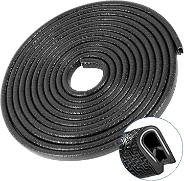 10M Edge Guards U Shape Car Edge Trim Rubber Seal Fit For Most Cars