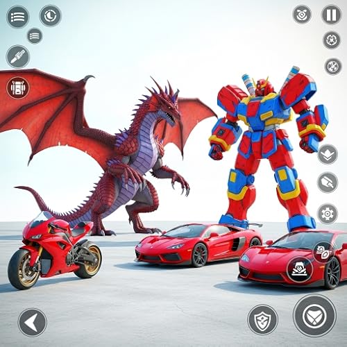 Open World Car Driving Legends - Flying Car Robot Trasnform Game