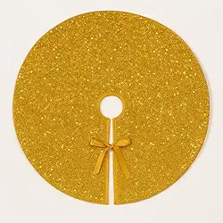 Saia de Árvore de Natal 60cm Shine Brilhos (Dourado)