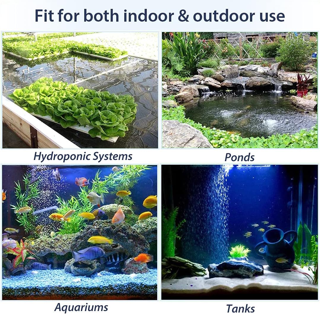 Pawfly 4 PCS Air Stone Bar 4 Inch Bubble Release Mineral Blue Airstones for Fish Tank Aquarium Pump : Pet Supplies