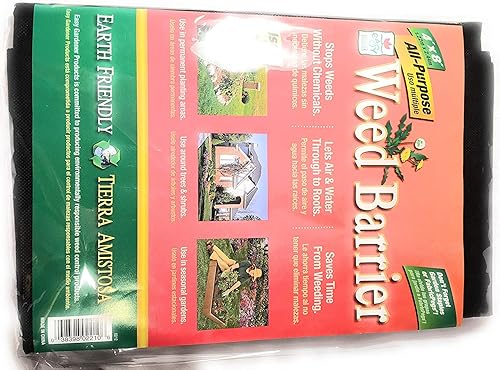 Weed Barrier Easy Gardener multiusos (4 x 8 pies) (negro)