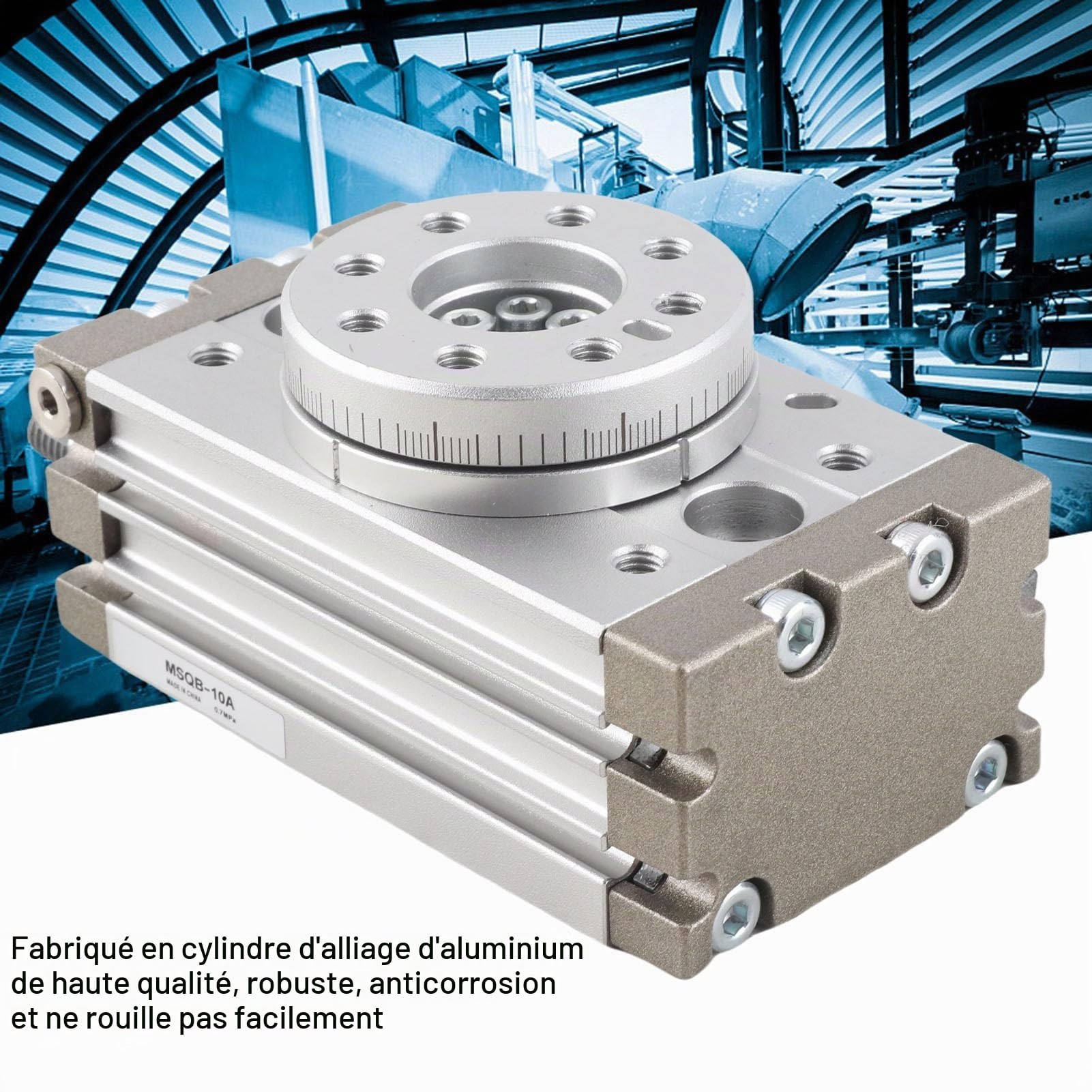 Cylindre Pneumatique Rotatif 180 Degrés SMC type 15mm Cylindre Pneumatique Rotatif MSQB-10A 0~60 ° C