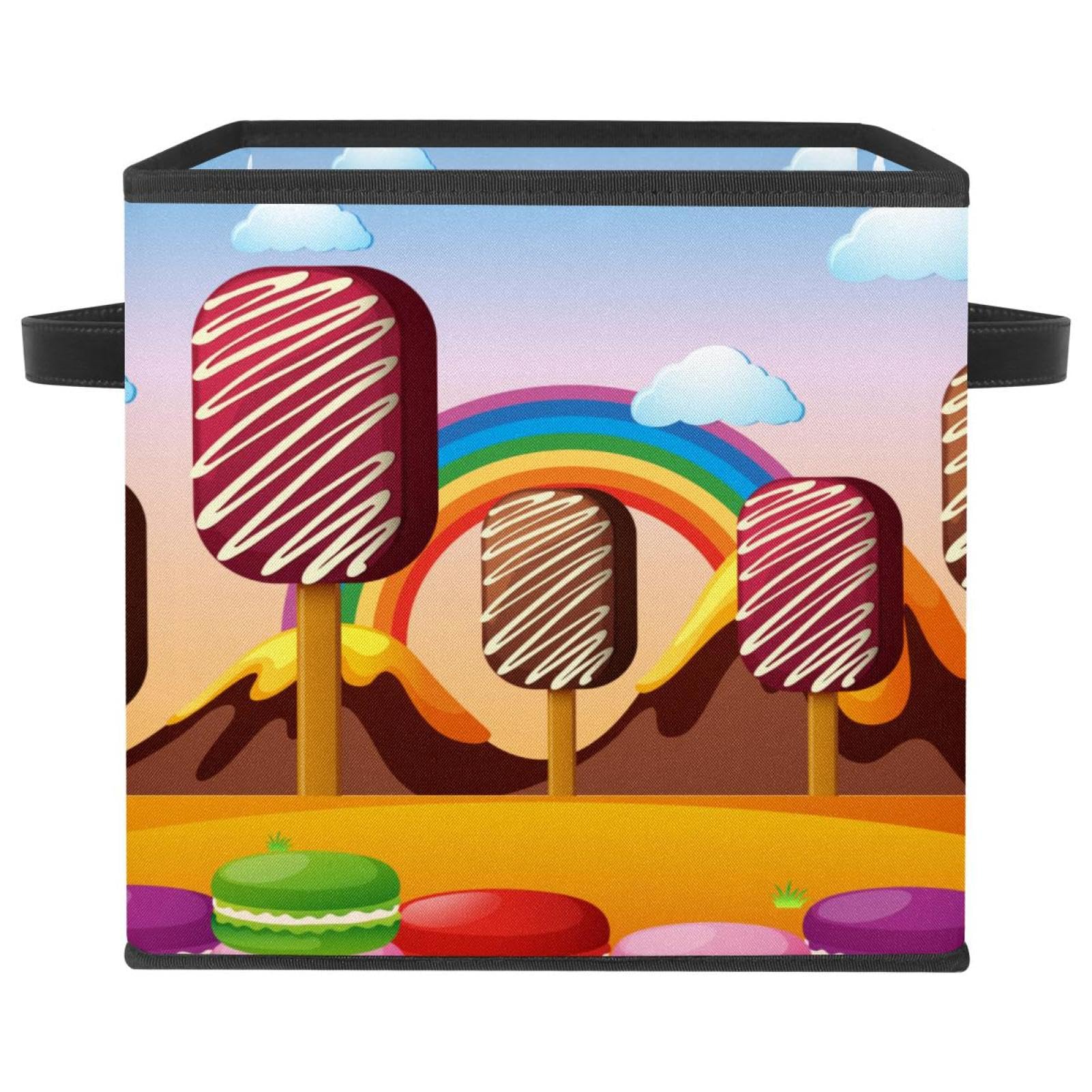 Boîte de rangement pliable pour jouets et vêtements de la chambre
