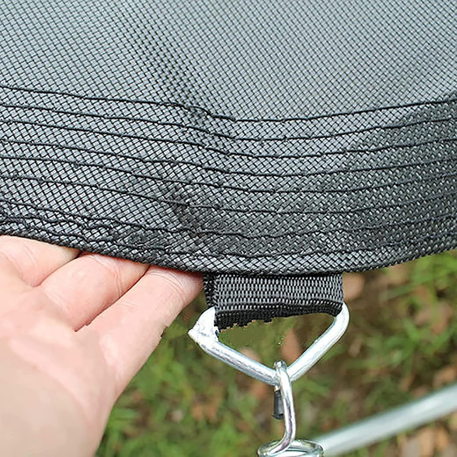 Replacement Trampoline Mat, 15ft Trampoline Replacement Jump Mat Trampoline Bounce Mats Accessories, 8 Row Stitch, with 1x Trampoline Spring Puller