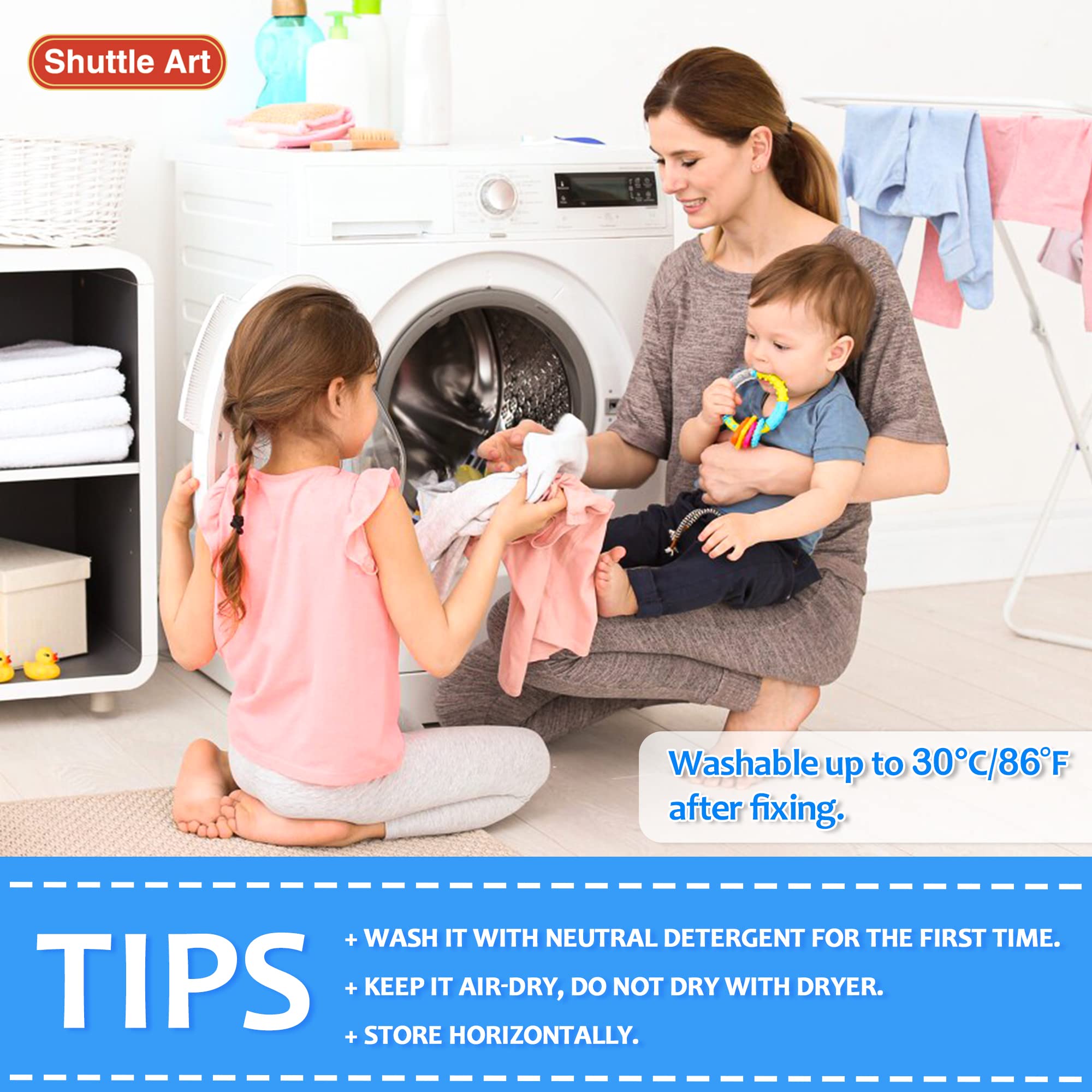 Shuttle Art Dual Tip Fabric Markers, 30 Colors Permanent No Bleed Pens for T-Shirts Sneakers, Non-Toxic & Child Safe for Kids Adult Painting Writing - Image 5