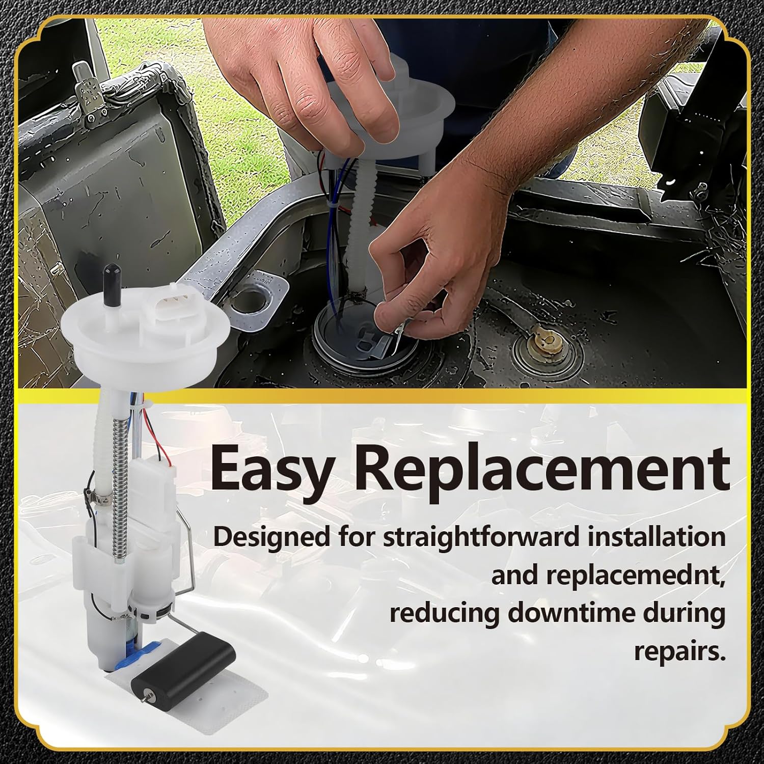 Fuel Pump Module Fits Polaris 2014-2016 ACE, Sportsman ACE all models, Replace NO.2205374, 2521327, 47-1018