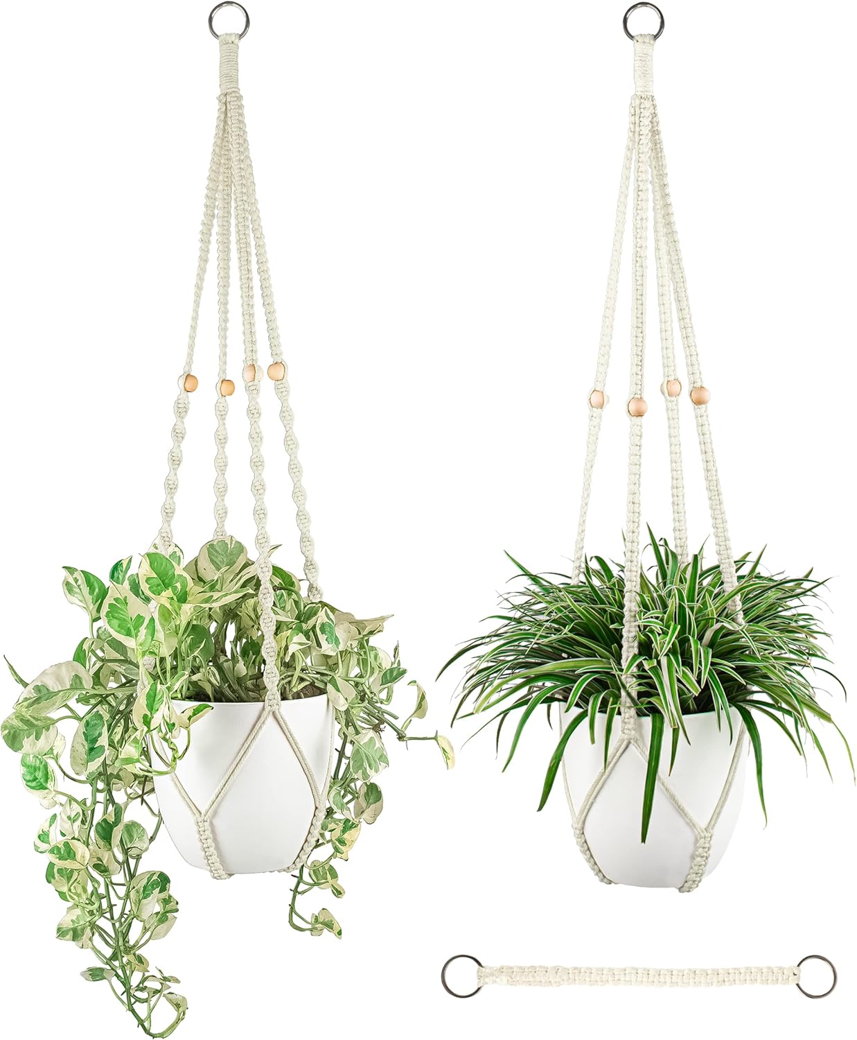 INLI Macrame Plant Hanger Indoor Set Medium Extendable (2