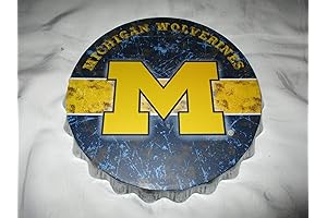 FOCO Bottle Cap Wall Sign: A Unique Decor for Michigan Wolverines Fans