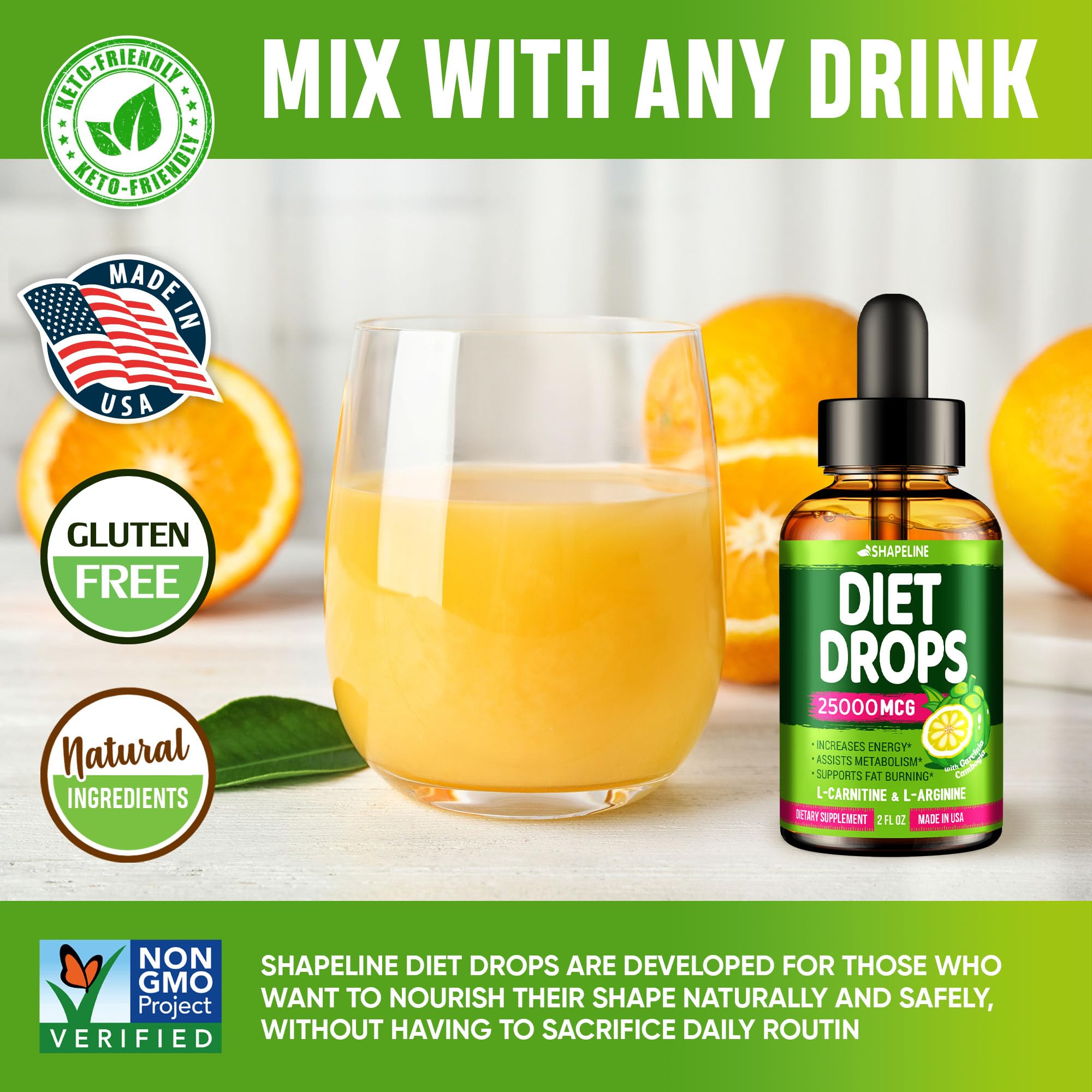 diet drops l carnitine Keto Bhb Drops Effective Weight Loss Support & Boost Metabolism L-Carnitine main image 1